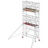 Aluminium Rolling Tower, Basic, Type RS TOWER 41-S, 0,75x1,85 m, Platform height 4,2 m, Working height 6,2 m, Safe-Quick GuardRail